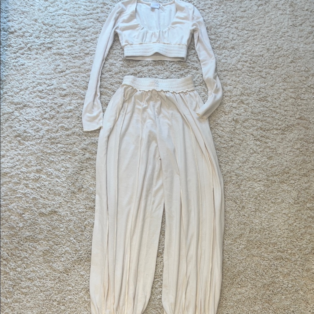 Out from Under Urban Outfitters Cream lounge set